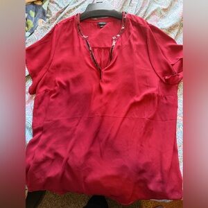 Red Torrid Blouse, size 2 (2X)